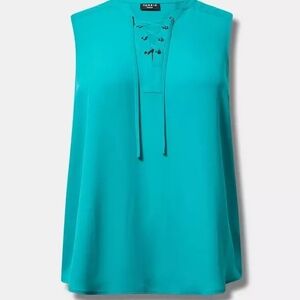 Torrid Vibrant Blue Sleeveless Blouse